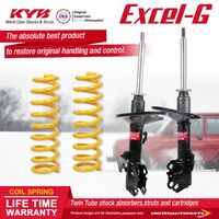 Front KYB EXCEL-G Shock Absorbers King Springs for TOYOTA Aurion GSV40R Sportivo