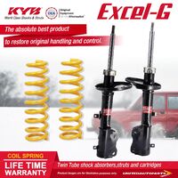 Rear KYB EXCEL-G Shock Absorbers STD King Springs for TOYOTA Corolla AE112R 1.8