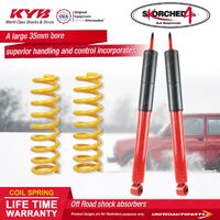 Rear KYB SKORCHED 4'S Shock Absorbers Raised King Springs for FJ Cruiser GSJ15