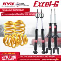 F+R KYB EXCEL-G Shock Absorbers Super Low King Springs for FORD Falcon EA 4.0 I6