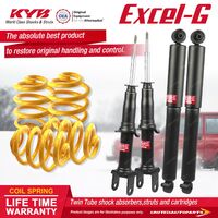 F+R KYB EXCEL-G Shock Absorbers Super Low King Springs for FORD Falcon BF XR8