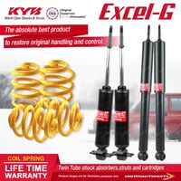 F+R KYB EXCEL-G Shock Absorbers Super Low King Springs for HOLDEN HQ HJ HX I6