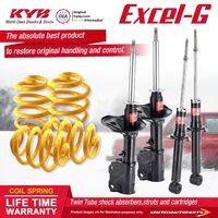 F+R KYB EXCEL-G Shock Absorbers Super Low King Springs for MITSUBISHI Lancer CC