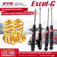 F+R KYB EXCEL-G Shock Absorbers Lowered King Springs for Commodore VE V6 Sedan