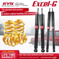 F+R KYB EXCEL-G Shock Absorbers Lowered King Springs for HOLDEN Gemini TX Sedan