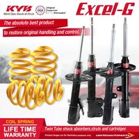 F+R KYB EXCEL-G Shock Absorbers Lowered King Springs for HOLDEN Nova LE LF