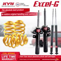 F+R KYB EXCEL-G Shock Absorbers Lowered King Springs for MAZDA 3 BK FWD