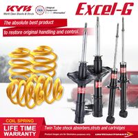 F+R KYB EXCEL-G Shocks Lowered King Springs for MITSUBISHI Lancer CE Keyway