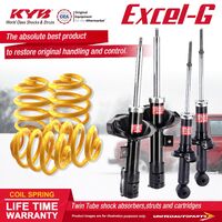 F+R KYB EXCEL-G Shock Absorbers Lowered King Springs for MITSUBISHI Lancer CJ