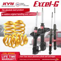 F+R KYB EXCEL-G Shock Absorbers Lowered King Springs for MITSUBISHI Magna TF TH