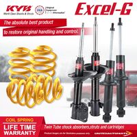 F+R KYB EXCEL-G Shock Absorbers Lowered King Springs for SUBARU Outback BH9 2.5