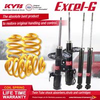 F+R KYB EXCEL-G Shock Absorbers Lowered King Springs for TOYOTA Corolla ZRE152