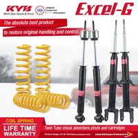 F+R KYB EXCEL-G Shock Absorbers STD King Springs for FORD Fairlane NA NC I6 RWD