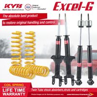 F+R KYB EXCEL-G Shock Absorbers STD King Springs for FORD Falcon EF EL V8 RWD