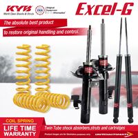 F+R KYB EXCEL-G Shock Absorbers STD King Springs for FORD Focus LS LT I4 FWD