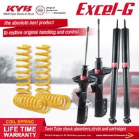 F+R KYB EXCEL-G Shock Absorbers King Springs for HOLDEN Commodore VT VX V6 Sedan