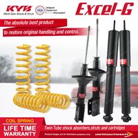 F+R KYB EXCEL-G Shock Absorbers STD King Springs for HOLDEN Commodore VY V6 Ute