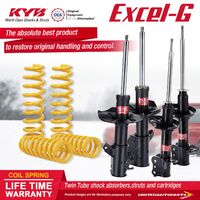 F+R KYB EXCEL-G Shock Absorbers STD King Springs for MAZDA 323 BJ 105mm