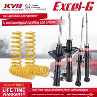 F+R KYB EXCEL-G Shock Absorbers STD King Springs for MITSUBISHI Lancer CE Keyway