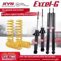 F+R KYB EXCEL-G Shock Absorbers King Springs for MITSUBISHI Pajero NM NP DIESEL