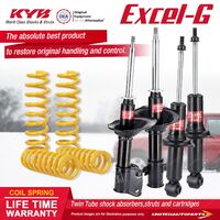 F+R KYB EXCEL-G Shock Absorbers STD King Springs for SUBARU Liberty BE5 BE9