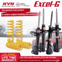 F+R KYB EXCEL-G Shock Absorbers STD King Springs for TOYOTA Corolla AE112 7AFE