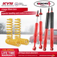 F+R KYB SKORCHED 4'S Shock Absorbers King Springs for Landcruiser UZJ200 URJ202