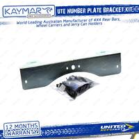 Kaymar Ute Number Plate Bracket Kit for Ford Ranger PX Series I II III PK 11-on