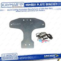 Kaymar Number Plate Bracket Suits Bar for Toyota FJ Cruiser ALL 2010-2018