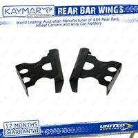 Pair Kaymar Rear Bar Wings for Toyota Landcruiser 76 Series SUV Workmate 07-On