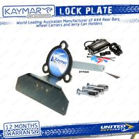 Kaymar Lock Plate Suits Steel Wheels Incl Number Plate for Nissan Navara NP300