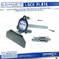 Kaymar Lock Plate Suits Alloy Wheels Incl Number Plate for Nissan Navara NP300