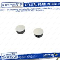 2 Pcs Kaymar Crystal Pearl Snap Plugs for Toyota Prado 150 Series SUV 09-On