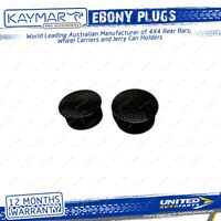 2 Pcs Kaymar Ebony Snap Plugs for Toyota Prado 150 Series SUV 08/2009-On