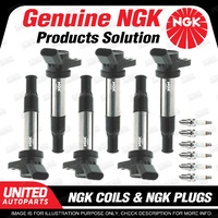 NGK 6 Spark Plugs + 6 Igniton Coils for Holden Epica EP 2.0L 2.5L 6Cyl