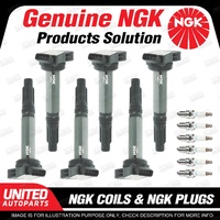 NGK 6 Spark Plugs + 6 Igniton Coils for Toyota Rav4 GSA33R Aurion GSV40R 3.5L V6