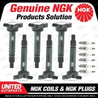 NGK 6 Spark Plugs + 6 Igniton Coils for Toyota FJ Cruiser GSJ15R 4.0L V6