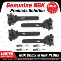 NGK 4 Spark Plugs + 4 Igniton Coils for Suzuki Vitara SV420 2.0L 4Cyl