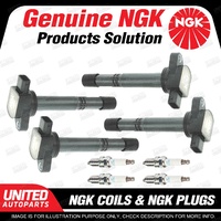 NGK 4 Spark Plugs + 4 Igniton Coils for Honda Integra DC5 2.0L 4Cyl