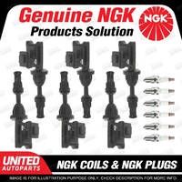 NGK 6 Spark Plugs + 6 Igniton Coils for Nissan 300ZX Z32 3.0L V6 Premium Quality