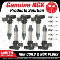 NGK 6 Spark Plugs + 6 Igniton Coils for Holden Calais Commodore VE Adventra VZ