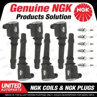 NGK 6 Spark Plugs 6 Igniton Coils for Fairmont Fairlane Falcon BA Territory SX