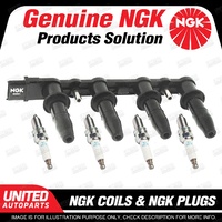 NGK 4 Spark Plugs + Igniton Coil for Holden Astra AH 1.8L 4Cyl 2007-2010