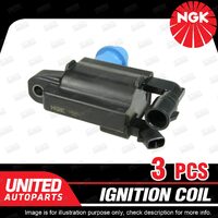 3 x NGK Ignition Coil for Lexus GS300 JZS160R IS300 JCE10 3.0L 2JZ-GE 6 Cyl