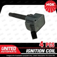 4 x NGK Ignition Coils for Volkswagen Golf Mk7 Polo 6C 6R Up! AA 1.4L 1.2L 1.0L