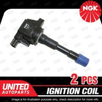 2 x NGK Ignition Coil for Honda Civic FB4 Insight ZE2 Jazz GP1 1.3L 1.5L U5225