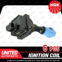 6 x NGK Ignition Coil for Toyota Soarer JZZ30R Supra JZA80R 2.5L 3.0L 6Cyl