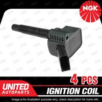 4 x NGK Ignition Coil for Audi Q3 8U 132kW TT FV 169kW 2.0L 4 Cyl 16v V-DOHC