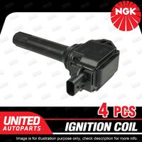 4 x NGK Ignition Coil for Subaru BRZ ZC6 2.0L FA20D 4 Cyl DI DOHC 16V 147kW