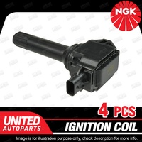 4 x NGK Ignition Coil for Toyota 86 ZN6 2.0L 4UGSE 4 Cyl DI DOHC 16V 147kW